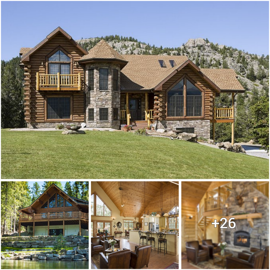 Montana’s One-of-a-Kind Log Abode